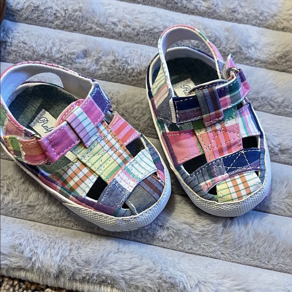 Ralph Lauren Multicolor Patchwork Kids Sandals